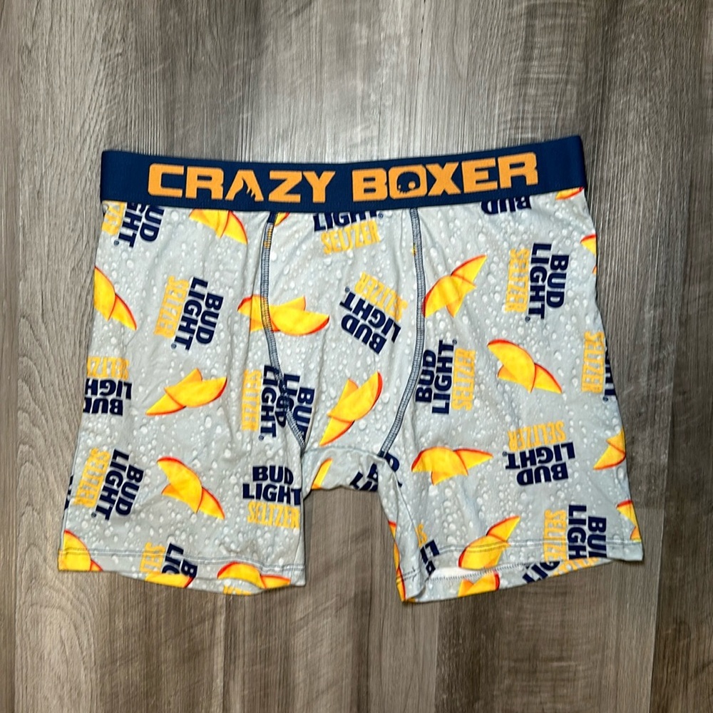 Bud Light Mango Seltzer Crazy Boxer Boxer Brief - XL